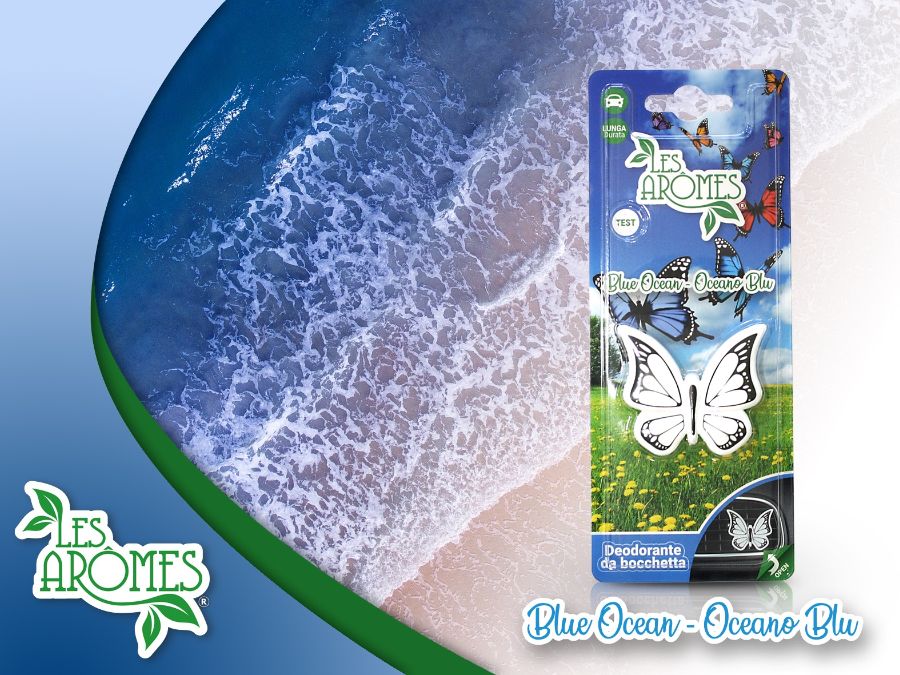 Les Aromes profumatore ambiente farfalla da bocchetta fragranza oceano blu