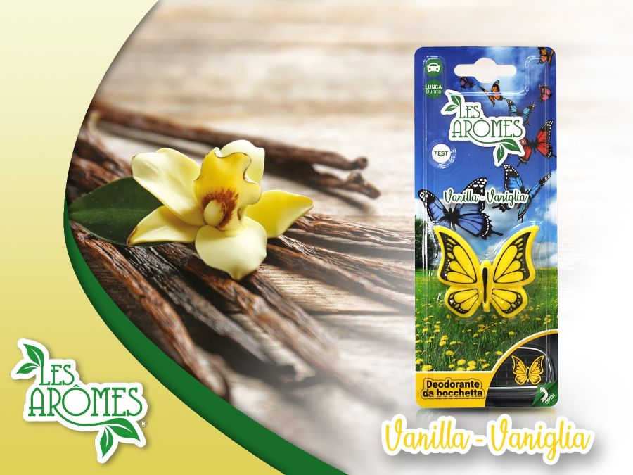 Les Aromes profumatore ambiente farfalla da bocchetta fragranza vaniglia
